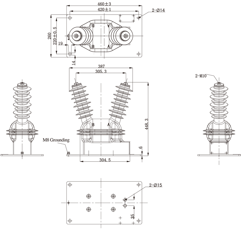 VOLTAGE TRANSFORMER JDZW5-12R (PO-386)-1.jpg