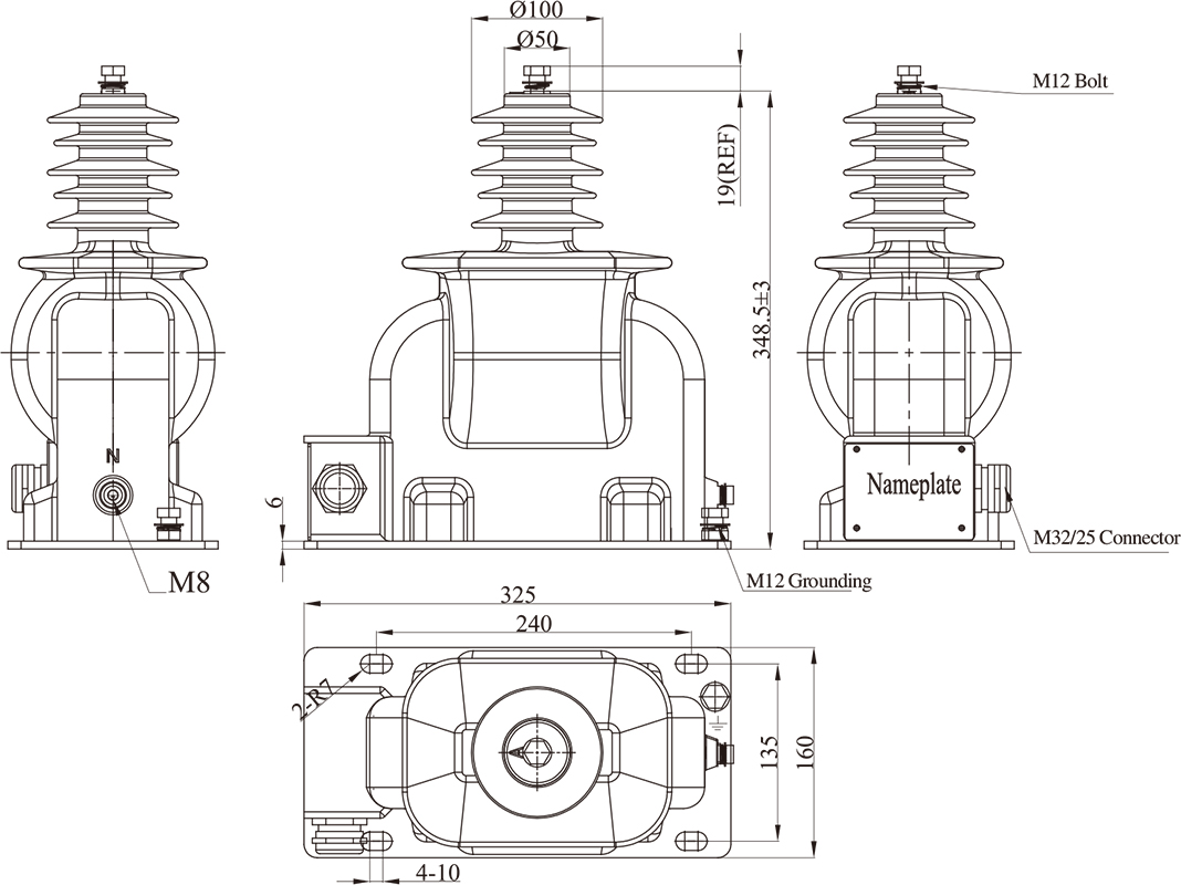VOLTAGE TRANSFORMER JDZXW5-12 (PO-371)-1.jpg