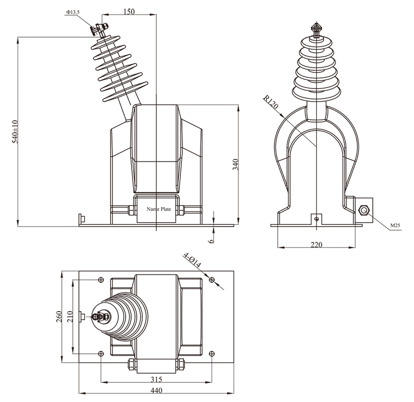 VOLTAGE TRANSFORMER JDZW3-15 (PO-533)-1.jpg